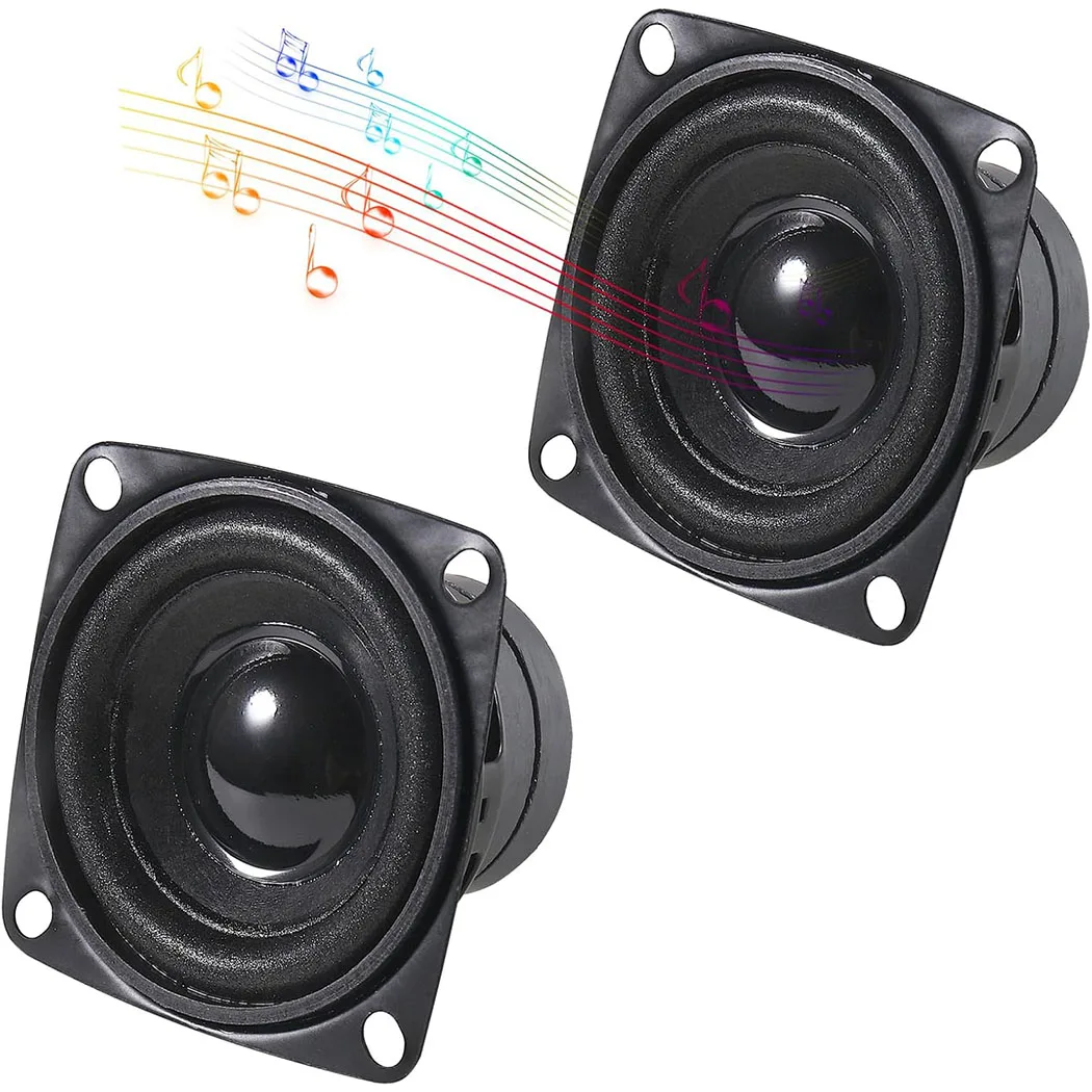 2/4PCS 2" 8Ohm 10W DIY Small Full Range Audio Speaker Stereo Woofer Loudspeaker for Arduino and DIY Speaker
2/4PCS 2" 8Ohm 10W DIY Small Full Range Audio Speaker Stereo Woofer Loudspeaker for Arduino and DIY Speaker