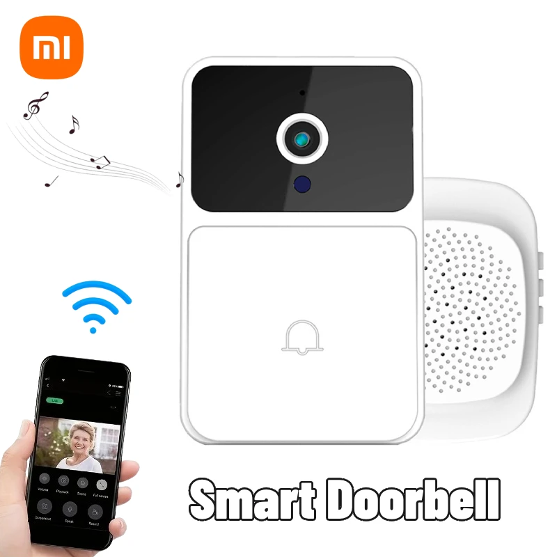 Видеозвонок Xiaomi, Wi-Fi, визуальный беспроводной умный дверной звонок, ночное видение, двухстороннее аудио, облачное хранилище, дверной звонок
Видеозвонок Xiaomi, Wi-Fi, визуальный беспроводной умный дверной звонок, ночное видение, двухстороннее аудио, облачное хранилище, дверной звонок