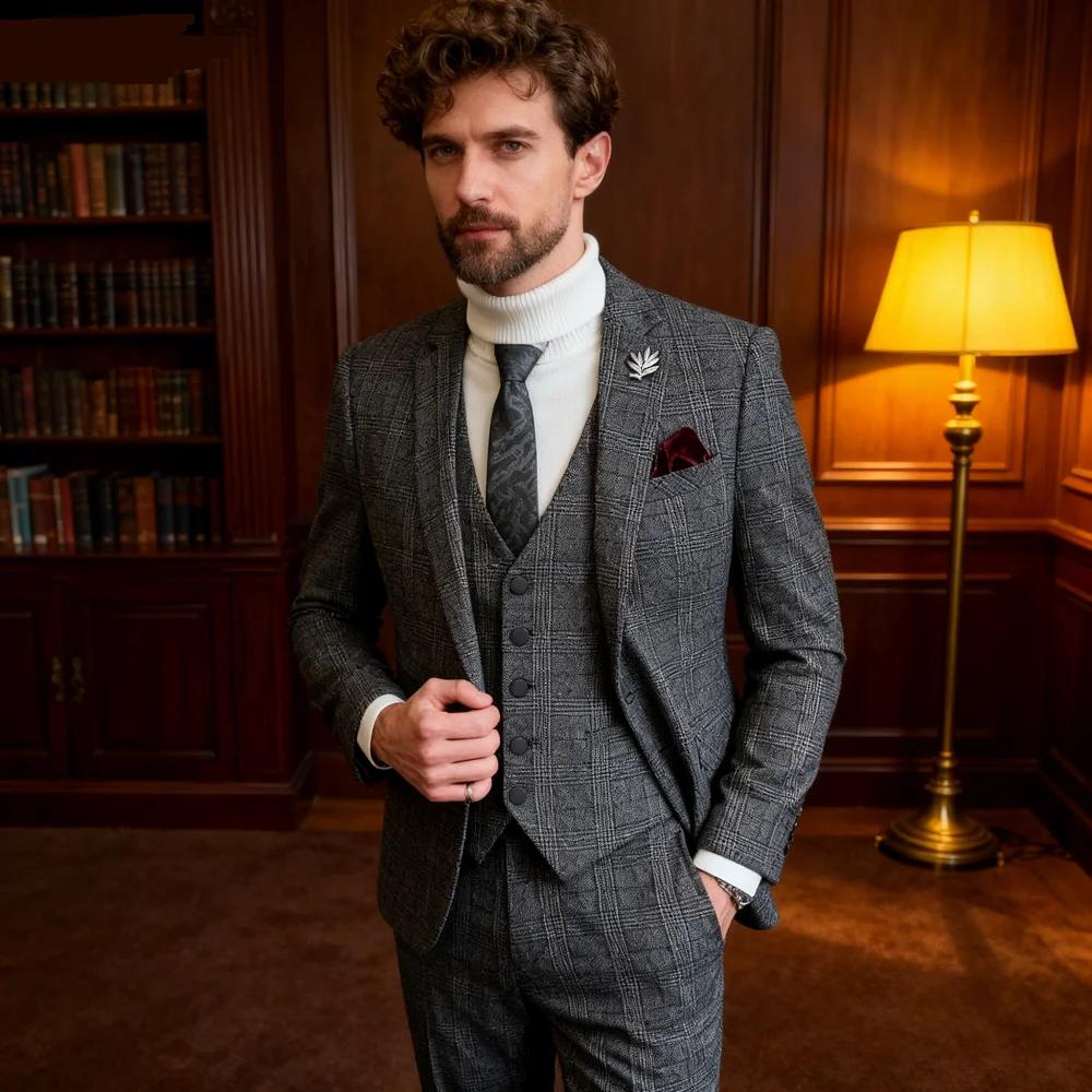 Italian Style Elegant Business Casual Hemp Terno Blazer Vest Pants Set Cotton Linen Blend Fitted Gentleman's Suit
Italian Style Elegant Business Casual Hemp Terno Blazer Vest Pants Set Cotton Linen Blend Fitted Gentleman's Suit