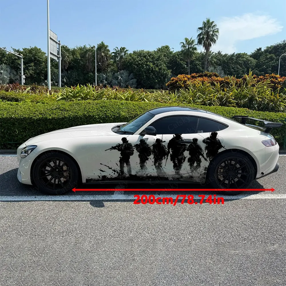 Black Soldier Silhouette Car Side Wraps, Self-Adhesive PVC Waterproof & Scratch-Resistant Stickers, Car Accessory Gift
Black Soldier Silhouette Car Side Wraps, Self-Adhesive PVC Waterproof & Scratch-Resistant Stickers, Car Accessory Gift