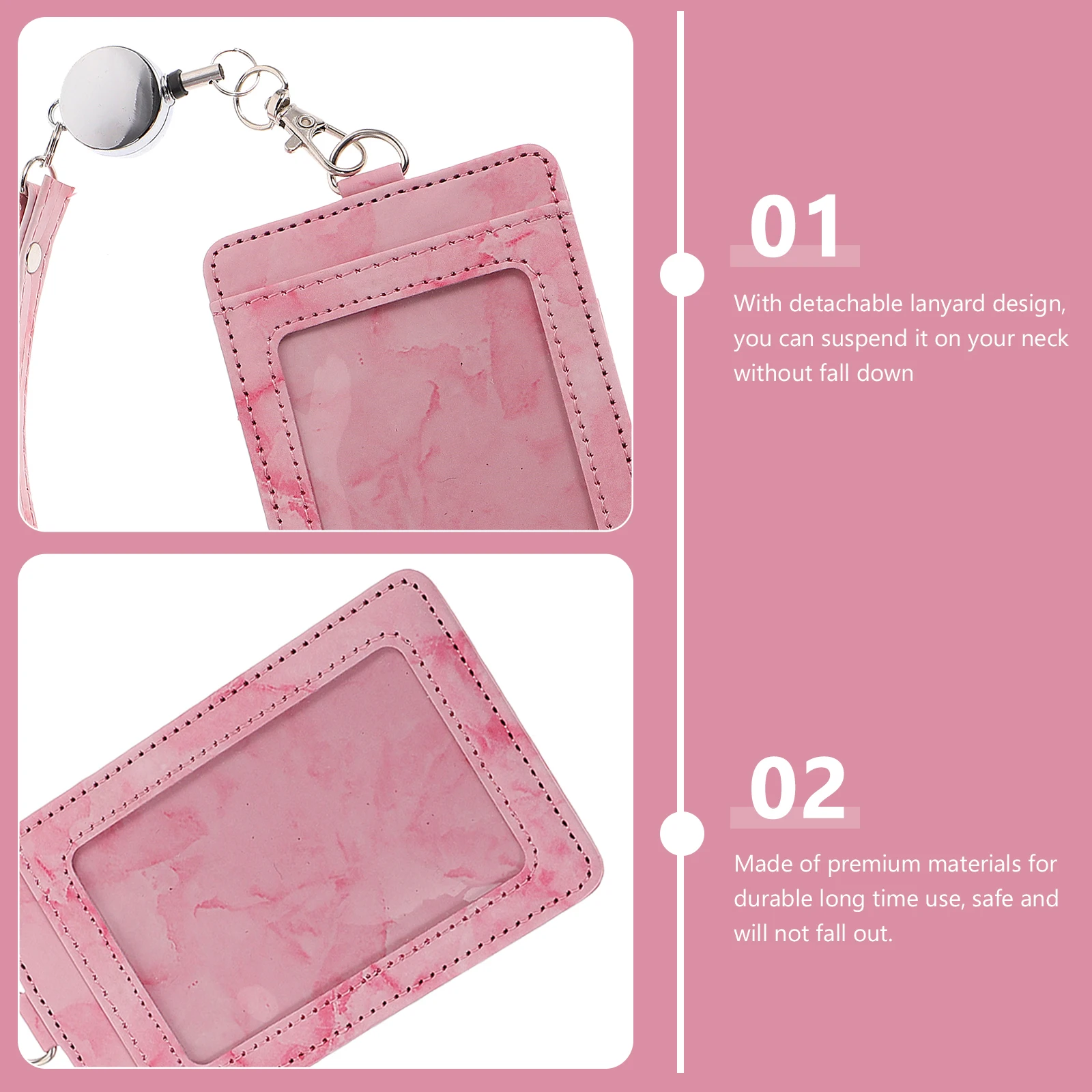 1 Set Marble Pattern Id Badge Holder Retractable Lanyard Water Resistant Card Cover Anti Pass Holder For
1 Set Marble Pattern Id Badge Holder Retractable Lanyard Water Resistant Card Cover Anti Pass Holder For