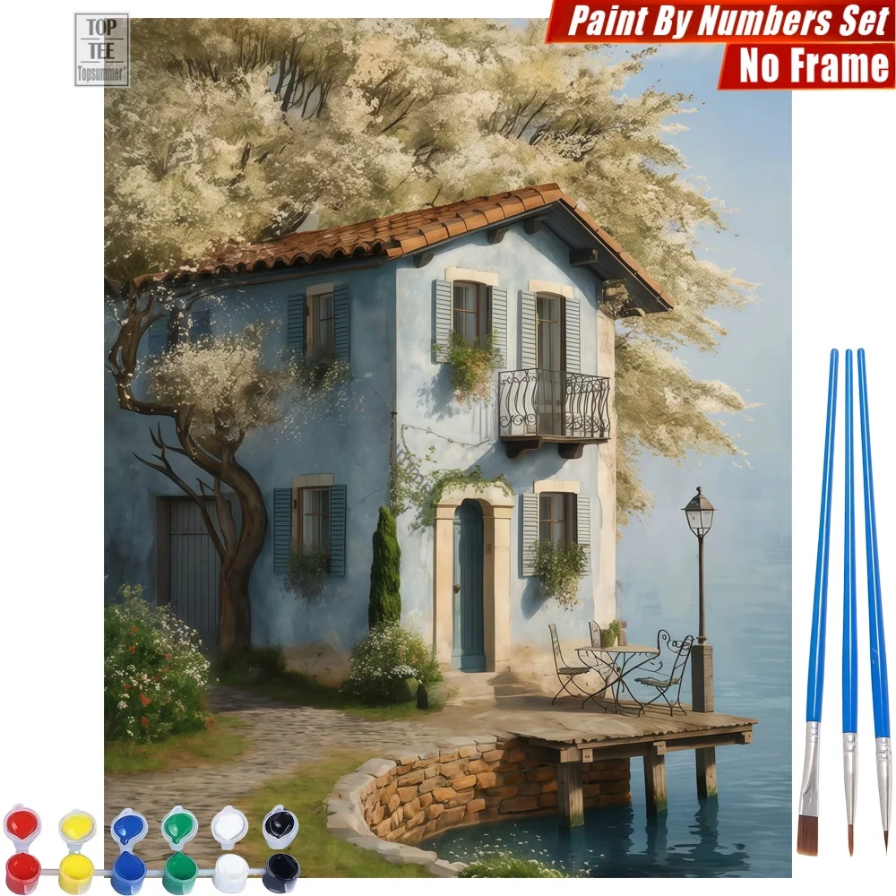 Blue House Water Painting By Numbers Set - House Tree Dock Creative Family Fun Teacher'S Day Gift For Teacher
Blue House Water Painting By Numbers Set - House Tree Dock Creative Family Fun Teacher'S Day Gift For Teacher