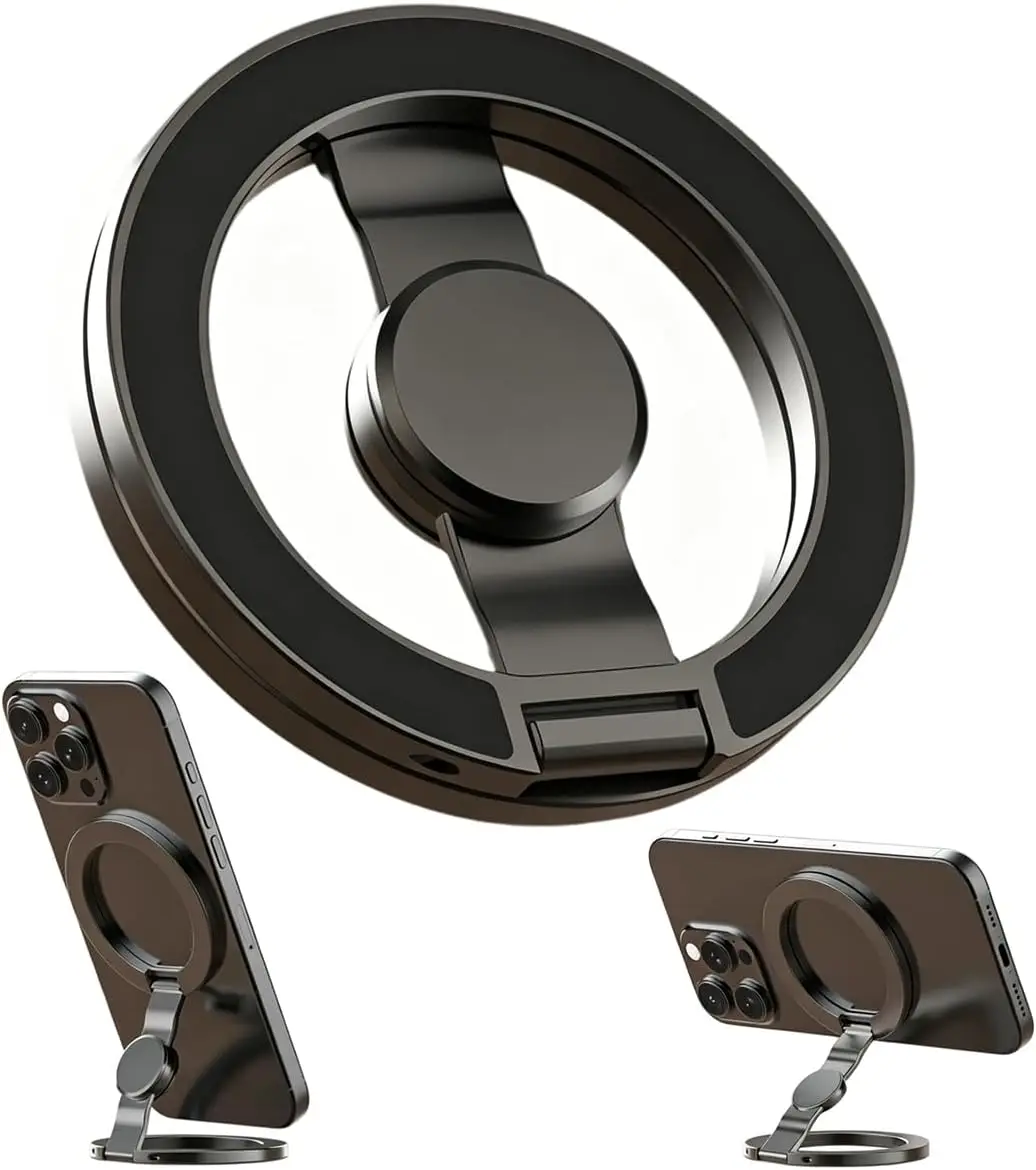 Magnetic Phone Grip & Stand for iPhone/Samsung - Black
Magnetic Phone Grip & Stand for iPhone/Samsung - Black