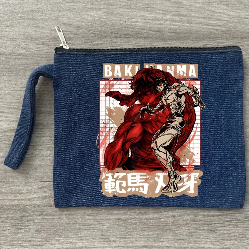 Косметичка Grappler Baki Hanma Yujirō Baki, женская косметичка Kawaii, холст для туалетных принадлежностей, органайзер для путешествий, джинсовая молния
Косметичка Grappler Baki Hanma Yujirō Baki, женская косметичка Kawaii, холст для туалетных принадлежностей, органайзер для путешествий, джинсовая молния