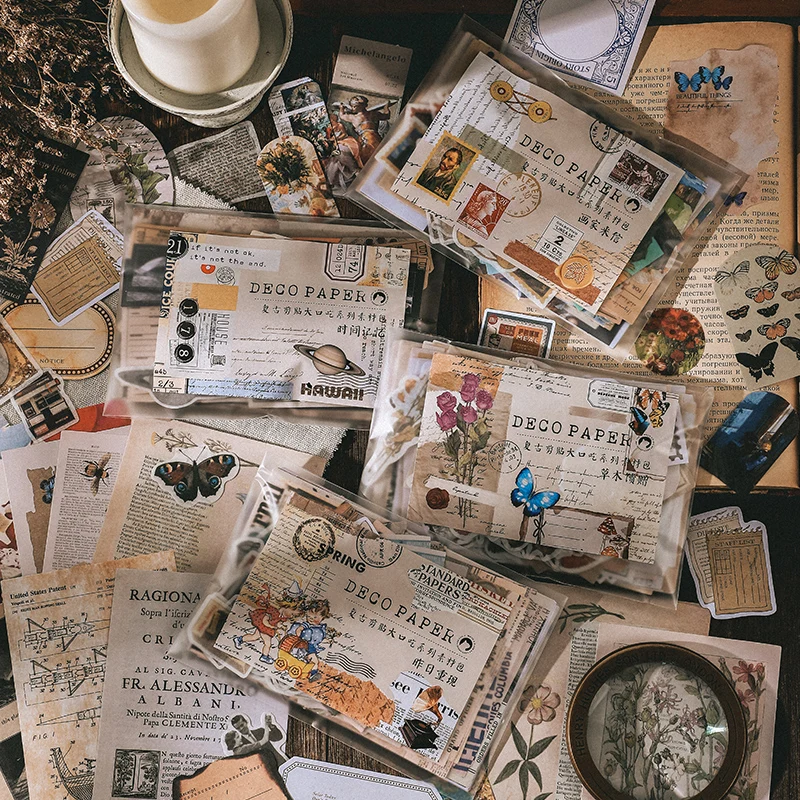 200Pcs Vintage Scrapbook Stickers DIY Diary Collage Vintage Craft Diary Notebook Photo Album Decoration Stickers
200Pcs Vintage Scrapbook Stickers DIY Diary Collage Vintage Craft Diary Notebook Photo Album Decoration Stickers