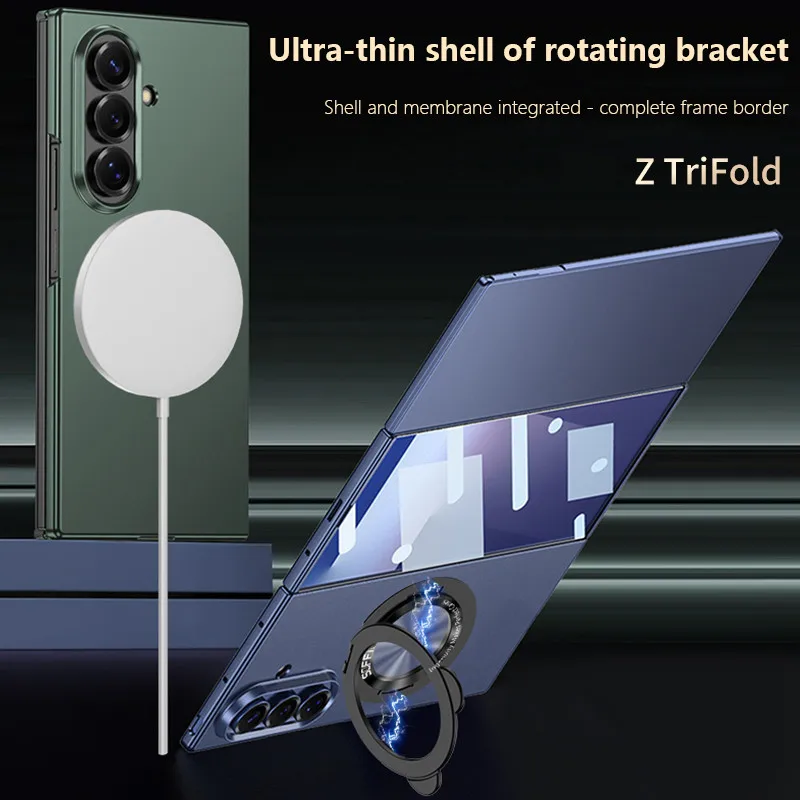 Full-cover Phone Case For Samsung Galaxy Z TriFold 5G ZTriFold Magnetic Folding Hinge Ring Holder Stand Cover With Tempered Film
Full-cover Phone Case For Samsung Galaxy Z TriFold 5G ZTriFold Magnetic Folding Hinge Ring Holder Stand Cover With Tempered Film