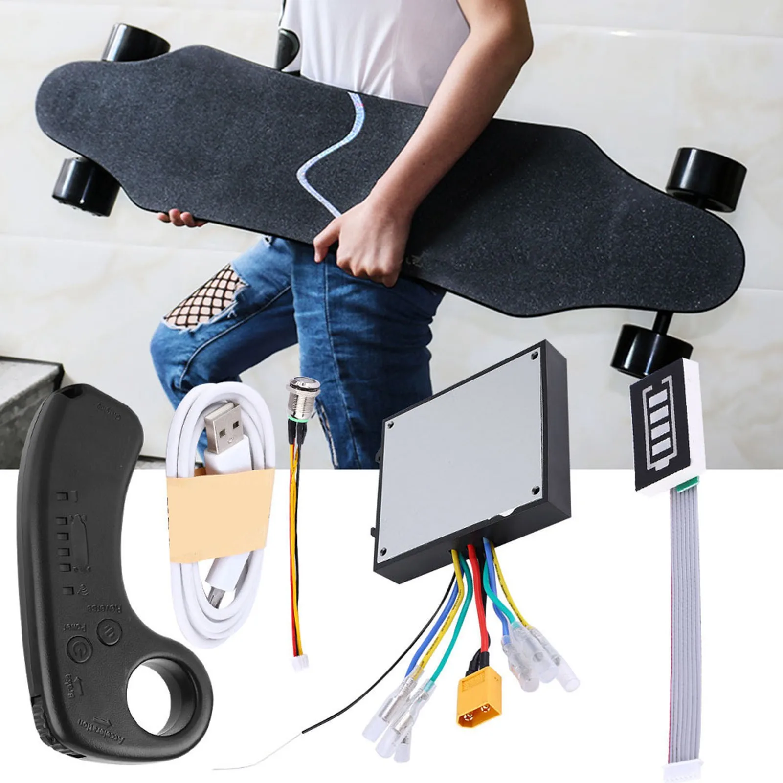 Электрический скейтборд, лонгборд, двойной привод, ESC, замена материнской платы, прочная, высокое качество, с дистанционным управлением и светодиодным индикатором
Электрический скейтборд, лонгборд, двойной привод, ESC, замена материнской платы, прочная, высокое качество, с дистанционным управлением и светодиодным индикатором