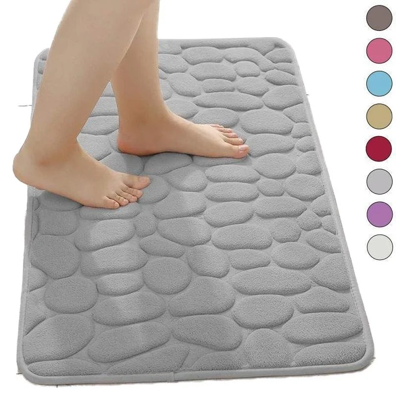 1pc Soft Cobblestone Floor Mat, Non-slip Bathroom Mat Absorbent Machine-Wash Hallways Mat For Entryways, Bathrooms, Kitchens
1pc Soft Cobblestone Floor Mat, Non-slip Bathroom Mat Absorbent Machine-Wash Hallways Mat For Entryways, Bathrooms, Kitchens