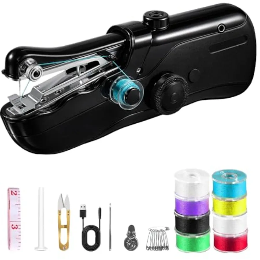 Portable Handheld Sewing Machine for Adults - Mini Hand Held Sewing Stitching Machine for Beginners - Small Electric for Hemmin
Portable Handheld Sewing Machine for Adults - Mini Hand Held Sewing Stitching Machine for Beginners - Small Electric for Hemmin