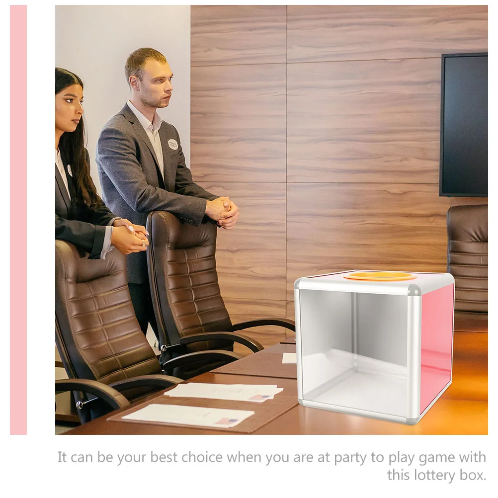 Premium Raffle Box Transparent Large Capacity Metal Fiber Board Multi-Function Lottery Case For Party Meeting Game Cubic Clear
Premium Raffle Box Transparent Large Capacity Metal Fiber Board Multi-Function Lottery Case For Party Meeting Game Cubic Clear