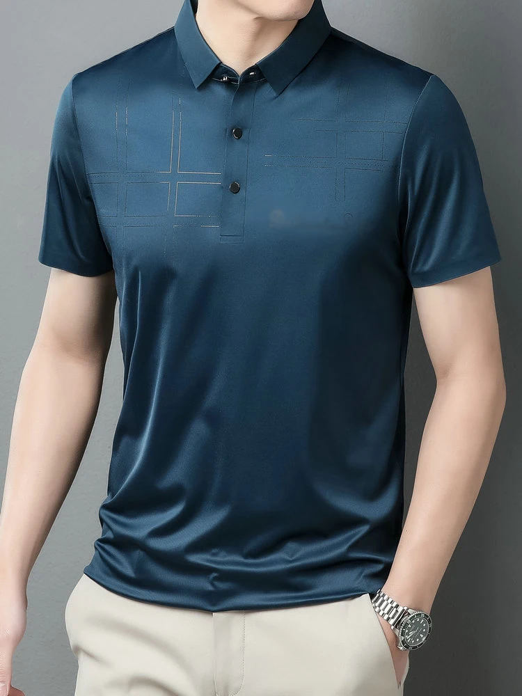 Men Business Smart Casual Polo Shirts Green Blue Plaid Elegant Tees Male Turn Down Collar Short Sleeve Tops Comfort Cozy Clothes
Men Business Smart Casual Polo Shirts Green Blue Plaid Elegant Tees Male Turn Down Collar Short Sleeve Tops Comfort Cozy Clothes
