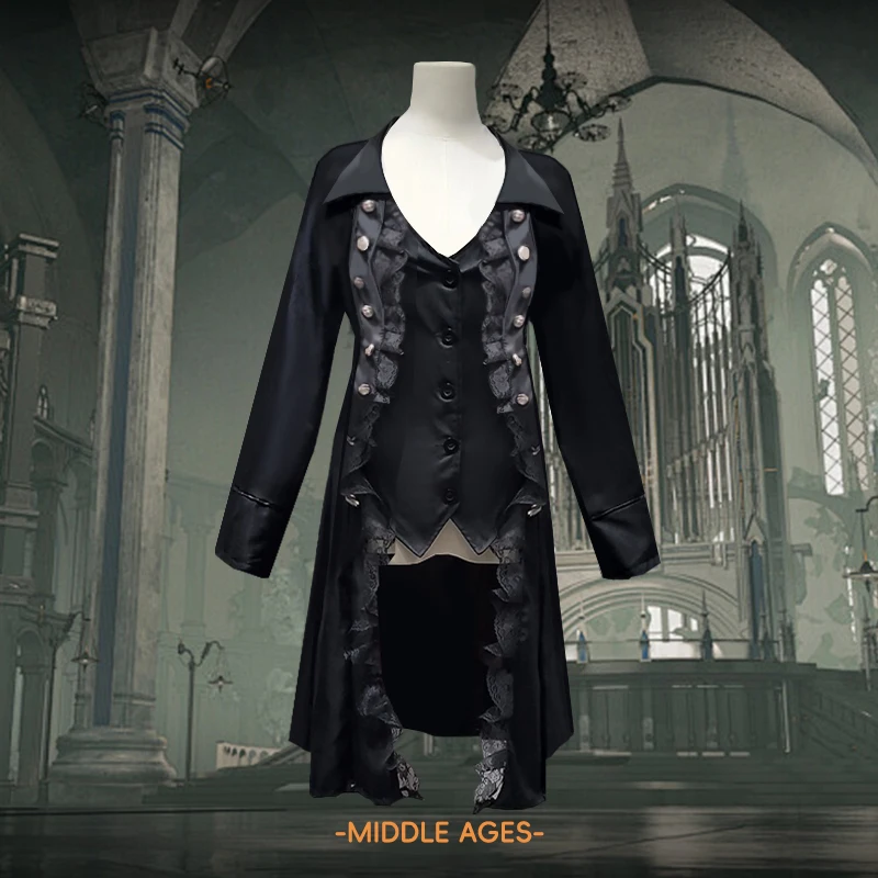 2024 New Medieval Solid Color Long sleeved Three breasted Women's Coat Irregular Top Cosplay Women's Wear
2024 New Medieval Solid Color Long sleeved Three breasted Women's Coat Irregular Top Cosplay Women's Wear