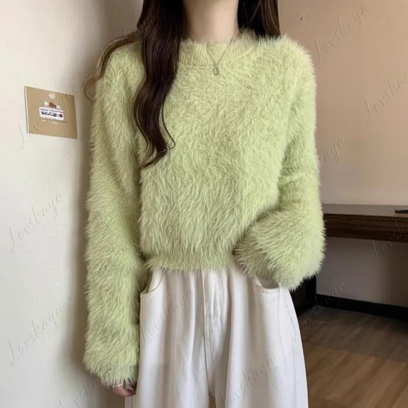 Милое пальто, женский короткий вязаный свитер с нежным ветром, годом осени и зимы, темпераментный топ
Милое пальто, женский короткий вязаный свитер с нежным ветром, годом осени и зимы, темпераментный топ