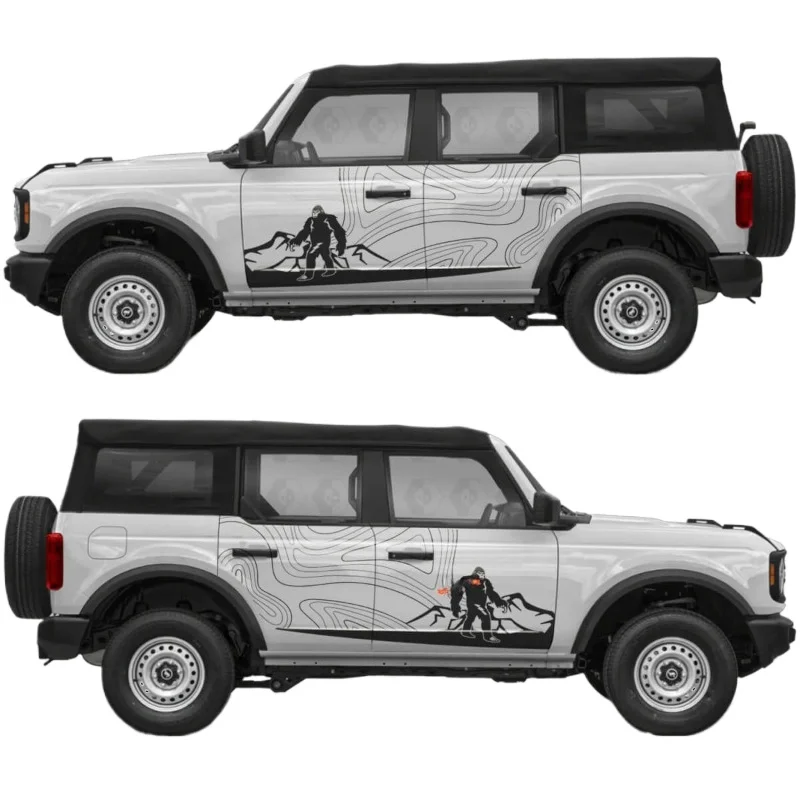 Car Vinyl Stickers Bigfoot Off Road Mountain Racing Stripes Side Doors Decal For Ford Bronco
Car Vinyl Stickers Bigfoot Off Road Mountain Racing Stripes Side Doors Decal For Ford Bronco
