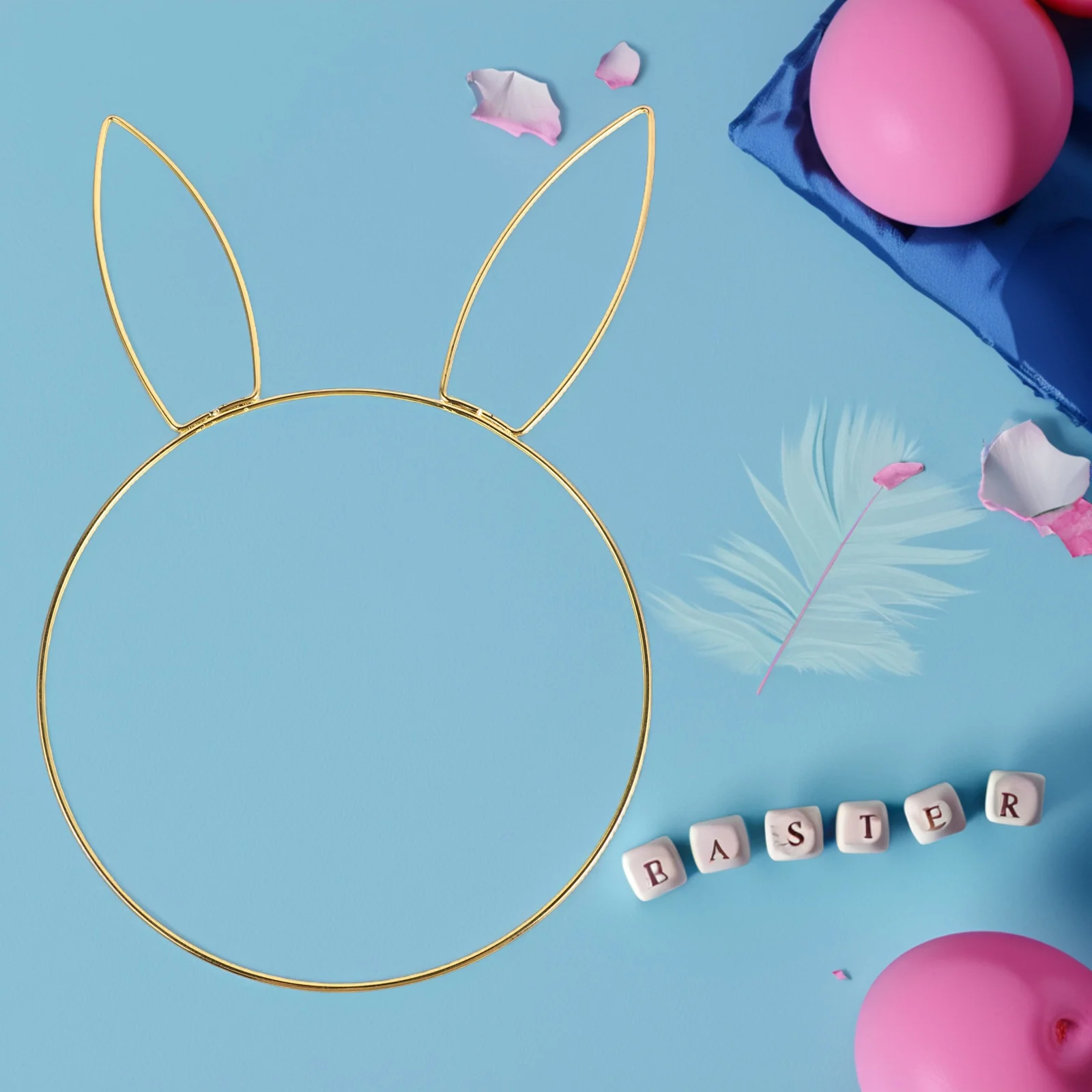 Rabbit Head Iron Circle Wreath Frame Round Metal Hoop Bunny Ring Decor Easter Craft Floral DIY Ornament Form Rabbit Head Iron
Rabbit Head Iron Circle Wreath Frame Round Metal Hoop Bunny Ring Decor Easter Craft Floral DIY Ornament Form Rabbit Head Iron