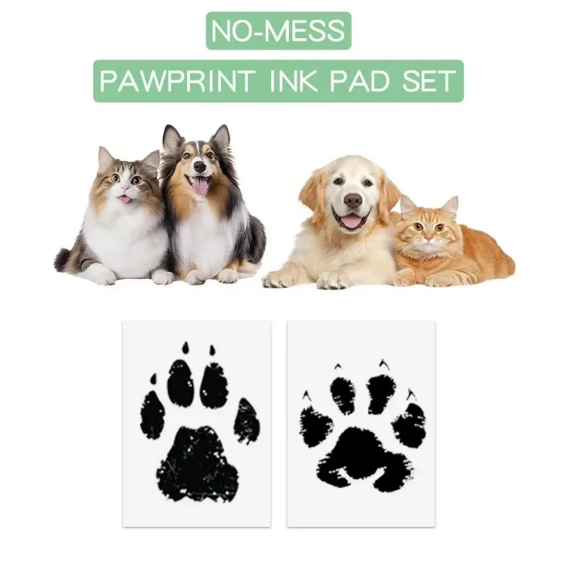1/2PCS Pet Dog Footprint Souvenir Pet Handprint & Footprint Kit Dog & Cat Paw Print Pad with Clean Touch Ink Safe Non-toxic
1/2PCS Pet Dog Footprint Souvenir Pet Handprint & Footprint Kit Dog & Cat Paw Print Pad with Clean Touch Ink Safe Non-toxic