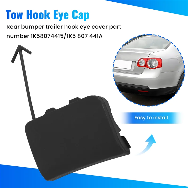 A85E-Rear Bumper Tow Hook Eye Cap For Jetta MK5 2006-2011 Part Number 1K5807441A / 1K5 807 441A
A85E-Rear Bumper Tow Hook Eye Cap For Jetta MK5 2006-2011 Part Number 1K5807441A / 1K5 807 441A