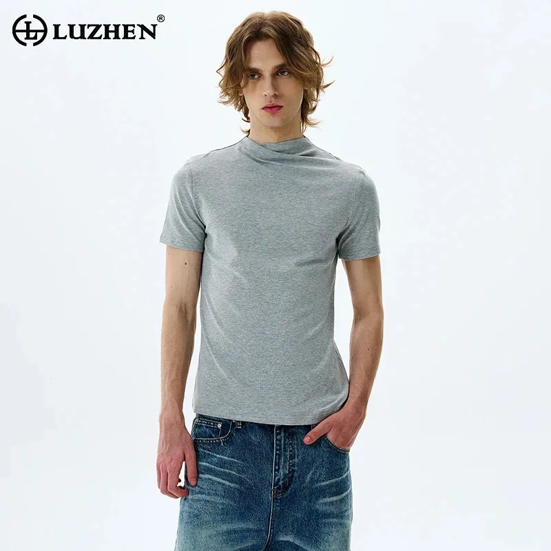 LUZHEN 2025 Summer Trendy Elegant Solid Color T-shirts Men's New Round Neck High Quality Slim Casual Male Tops Clothes JY1785
LUZHEN 2025 Summer Trendy Elegant Solid Color T-shirts Men's New Round Neck High Quality Slim Casual Male Tops Clothes JY1785