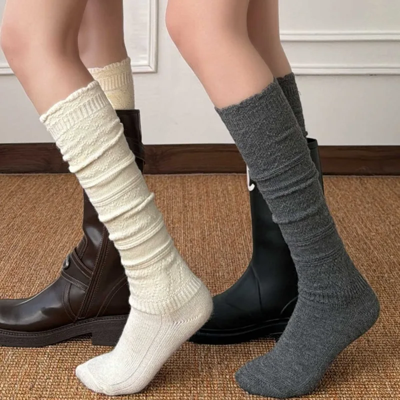 Новые белые шерстяные носки-чулки 2026 года, зимние, толстые, для ношения с длинными сапогами и зимними ботинками, облегающие и теплые
Новые белые шерстяные носки-чулки 2026 года, зимние, толстые, для ношения с длинными сапогами и зимними ботинками, облегающие и теплые