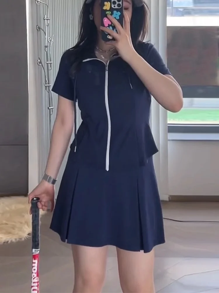 plus Size Casual Sports Set Women Summer Slimming Running Short Sleeve Short Skirt Sports Outfit Two Piece Set High Waist
plus Size Casual Sports Set Women Summer Slimming Running Short Sleeve Short Skirt Sports Outfit Two Piece Set High Waist