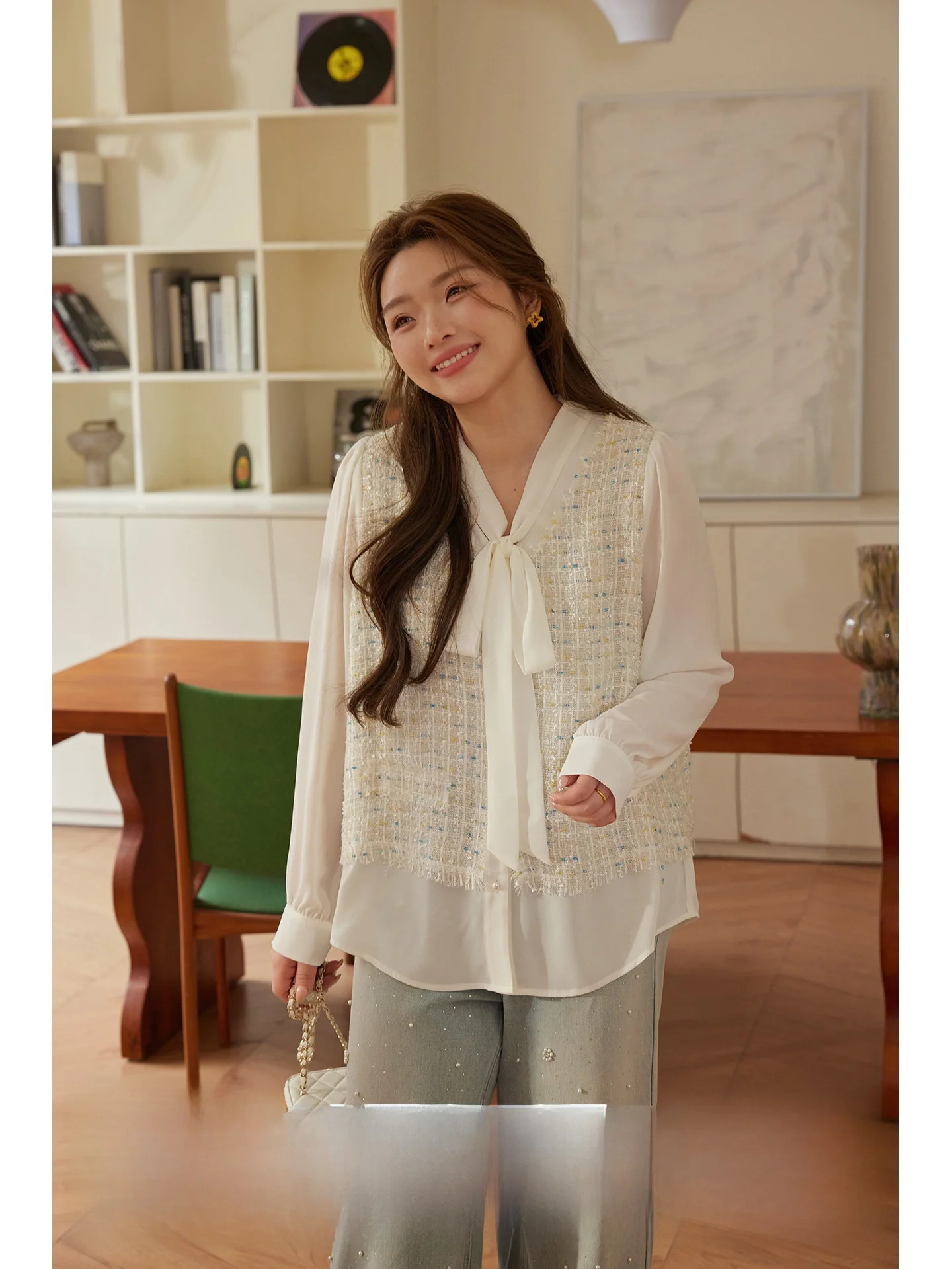 Miss ng Large Size Women's irt Design Sensation Small Fraance Sle V-Ne Sa Spring New Sle Ele Office Wear
Miss ng Large Size Women's irt Design Sensation Small Fraance Sle V-Ne Sa Spring New Sle Ele Office Wear