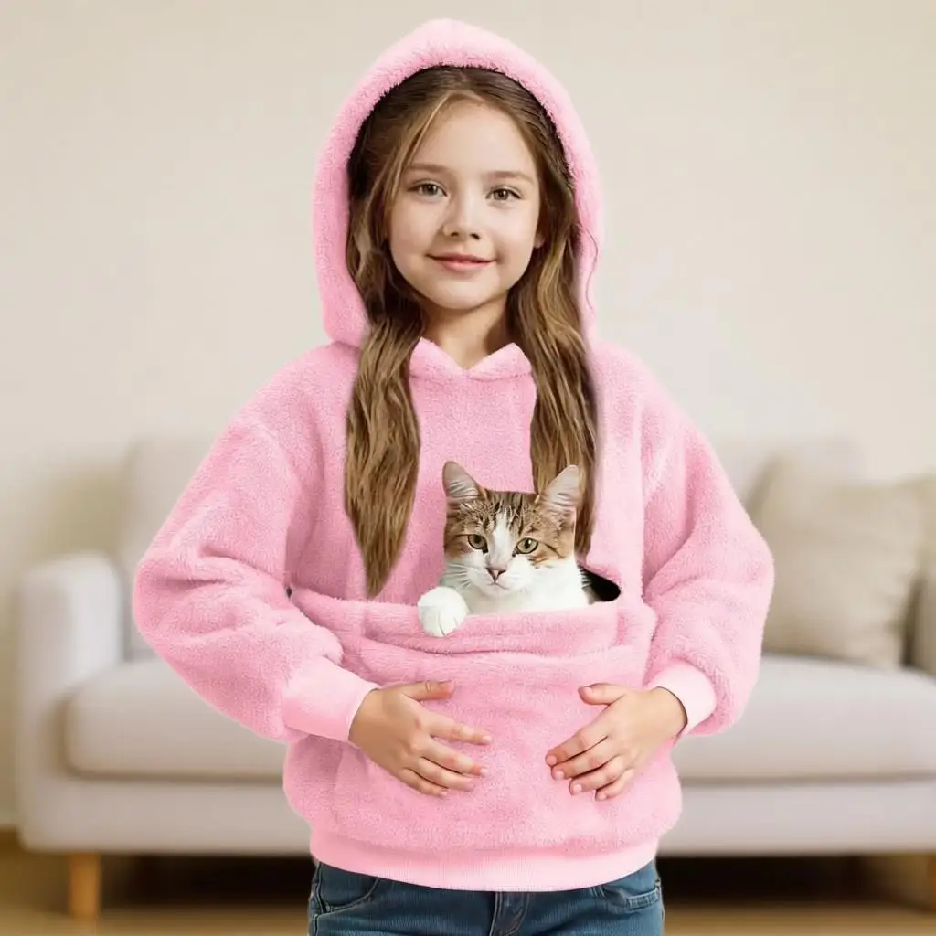 Детский легко носить с собой топ для домашних животных, свободный однотонный уютный пуловер с капюшоном, детский уличный повседневный портативный удобный пуловер для домашних животных
Детский легко носить с собой топ для домашних животных, свободный однотонный уютный пуловер с капюшоном, детский уличный повседневный портативный удобный пуловер для домашних животных