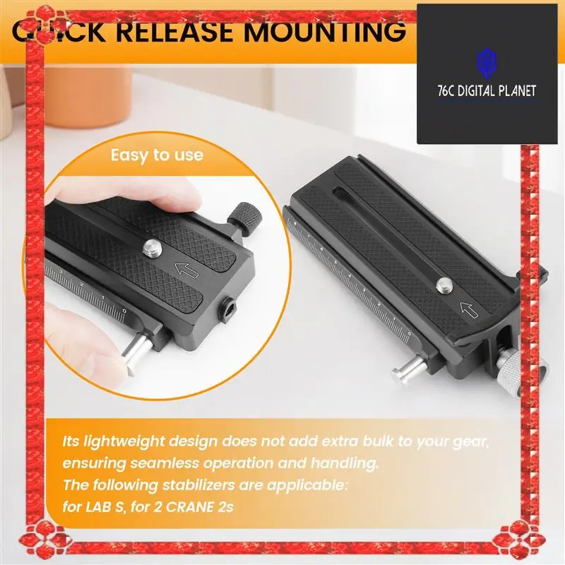Quick Release 1/4" Mounting Plate For WEEBILL S/ WEEBILL LAB Gimbal Handheld Stabilizer
Quick Release 1/4" Mounting Plate For WEEBILL S/ WEEBILL LAB Gimbal Handheld Stabilizer