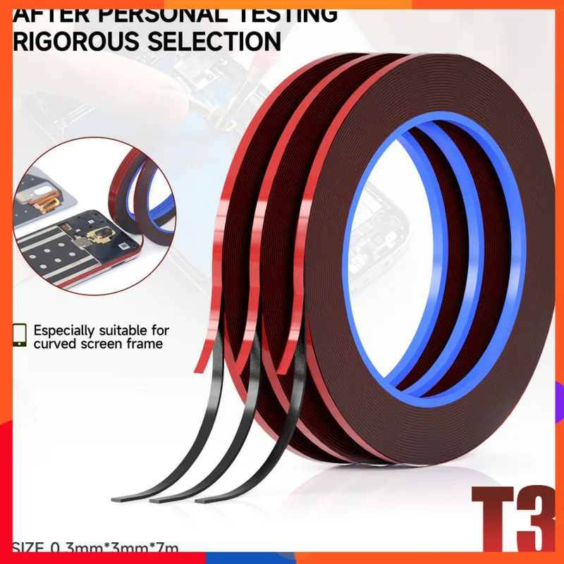 MECHANIC Original Frame Tape Special Curved Screen Edge Seal 0.3mmX3mmX7m Waterproof & OEM-Standard for Phone Repair Tech/DIYers
MECHANIC Original Frame Tape Special Curved Screen Edge Seal 0.3mmX3mmX7m Waterproof & OEM-Standard for Phone Repair Tech/DIYers