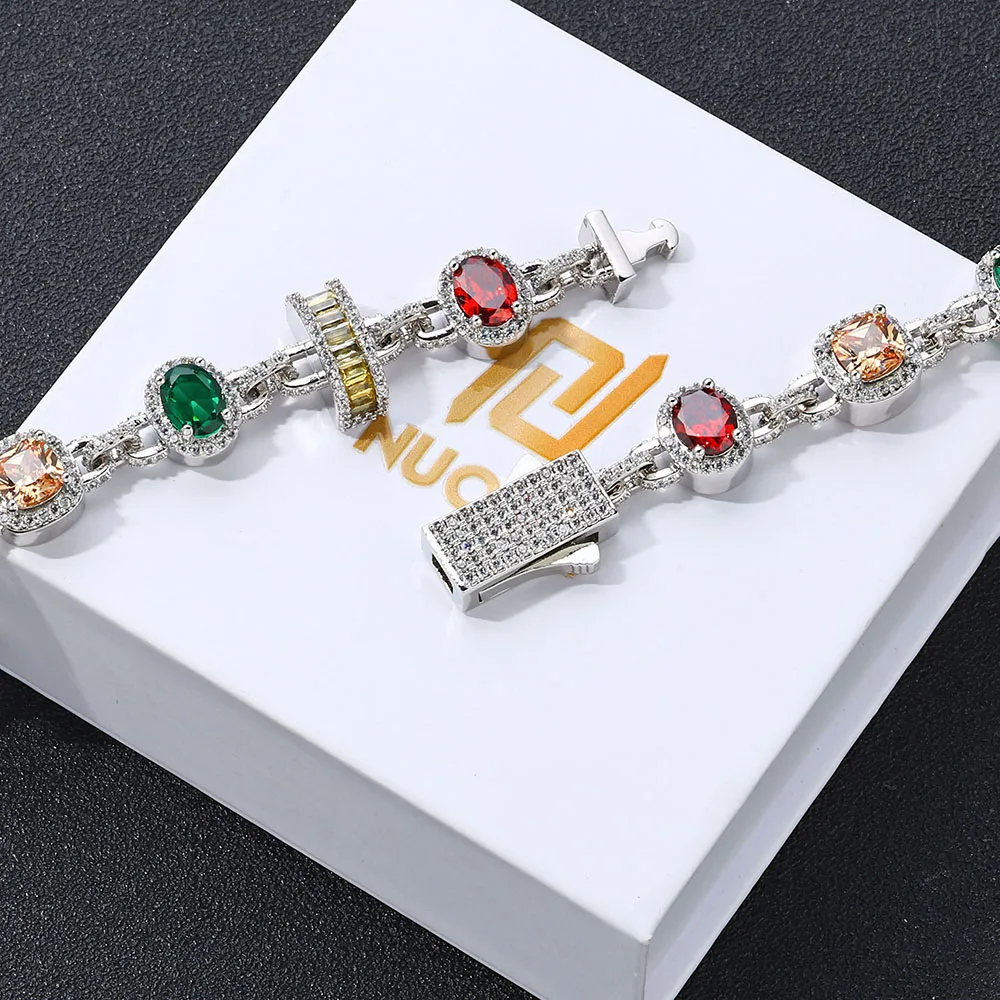 High Quality Jewelry Hip-Hop Style Colorful Gemstone Necklace For Couples Light Luxury Zircon Necklace Holiday Gift
High Quality Jewelry Hip-Hop Style Colorful Gemstone Necklace For Couples Light Luxury Zircon Necklace Holiday Gift