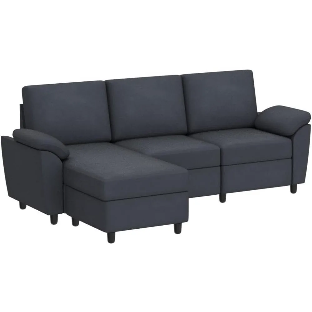 Vongrasig 79" Convertible Sectional Sofa Couch, 3 Seat L Shaped Sofa with Removable pillows Linen Fabric Small Couch Mid Century
Vongrasig 79" Convertible Sectional Sofa Couch, 3 Seat L Shaped Sofa with Removable pillows Linen Fabric Small Couch Mid Century