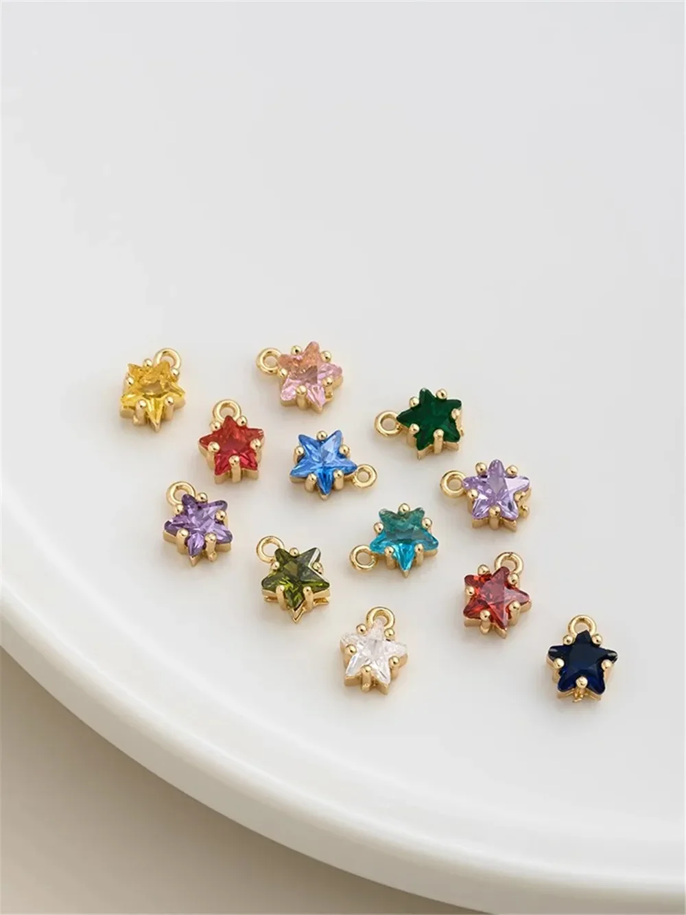 Color Pentagonal Star Zircon Birthstone Pendant 12 Constellation Lucky Stone 14K Bag Gold Color Diy Jewelry Accessories
Color Pentagonal Star Zircon Birthstone Pendant 12 Constellation Lucky Stone 14K Bag Gold Color Diy Jewelry Accessories