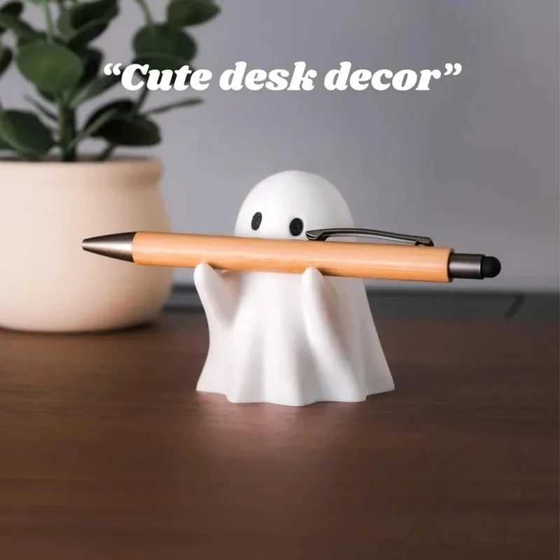 Ghost Pen Holder - Cute Resin Desktop Organizer for Office & Home, Halloween Decor Creative Gift, Funny Stationery Stand (1PC)
Ghost Pen Holder - Cute Resin Desktop Organizer for Office & Home, Halloween Decor Creative Gift, Funny Stationery Stand (1PC)