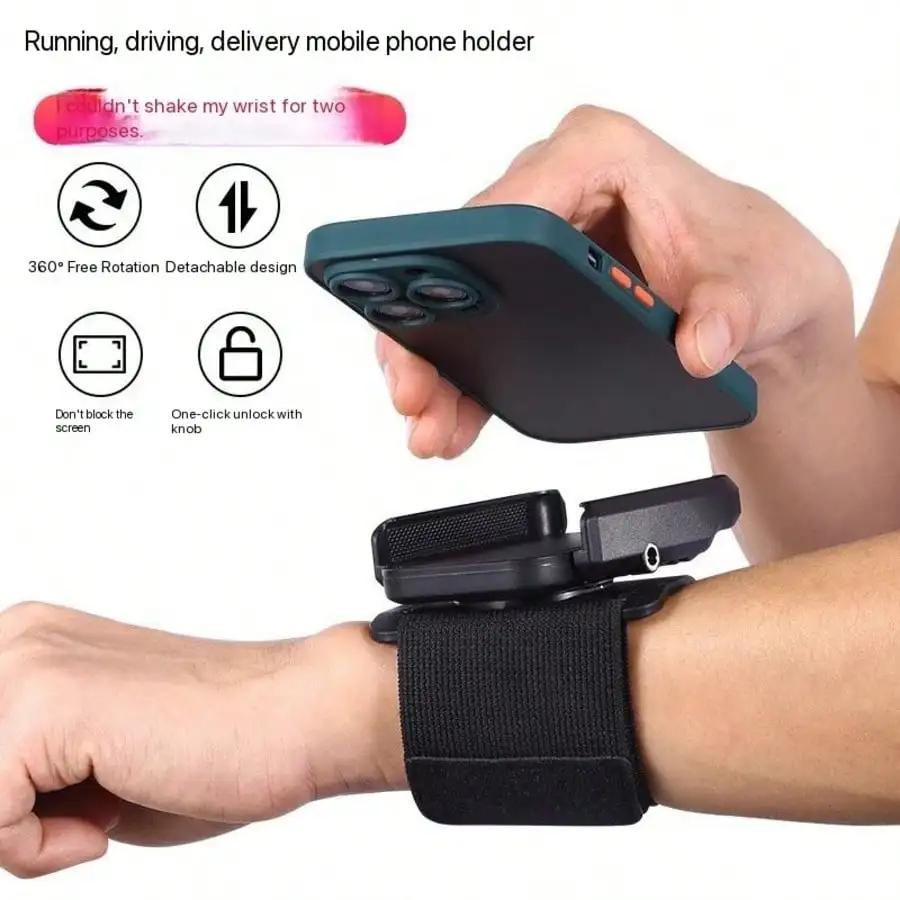 Adjustable Phone Holder 1pc Wrist Phone Holder Strap Detachable 360° Rotation Sports Armband For Running Fitness Tracker Wristband Spring Gift
Adjustable Phone Holder 1pc Wrist Phone Holder Strap Detachable 360° Rotation Sports Armband For Running Fitness Tracker Wristband Spring Gift