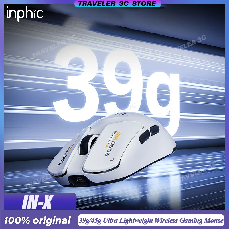 INPHIC IN-X Wireless Gaming Mouse 39g/45g Ultra Lightweight Paw3395 Suit Mid Small Hand Customized Ergonomic 8K Nano Receiver
INPHIC IN-X Wireless Gaming Mouse 39g/45g Ultra Lightweight Paw3395 Suit Mid Small Hand Customized Ergonomic 8K Nano Receiver