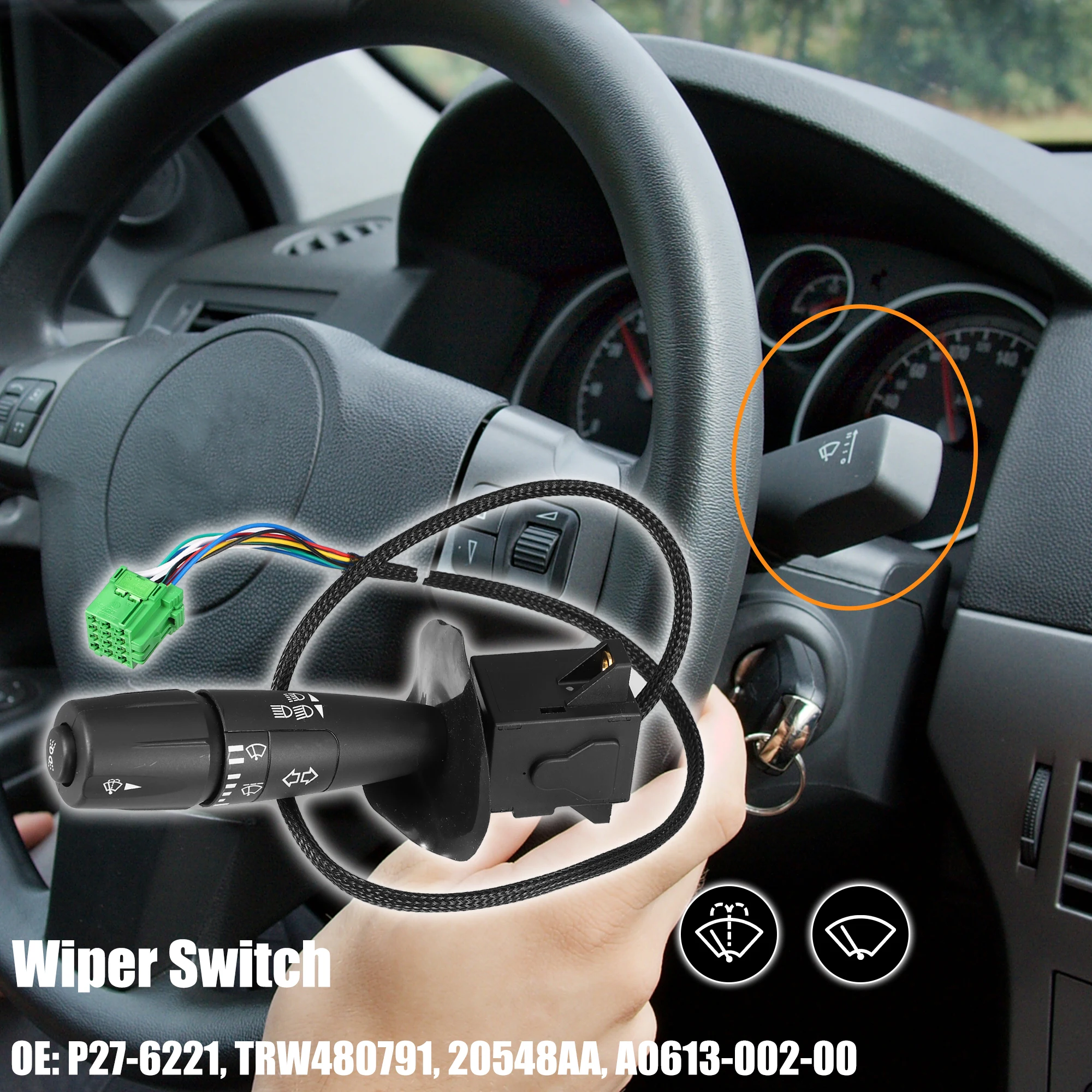 X Autohaux Car Steering Column Turn Signal Switch Cruise Control Switch P276221/TRW480791/20548AA for Kenworth for Peter-bilt
X Autohaux Car Steering Column Turn Signal Switch Cruise Control Switch P276221/TRW480791/20548AA for Kenworth for Peter-bilt