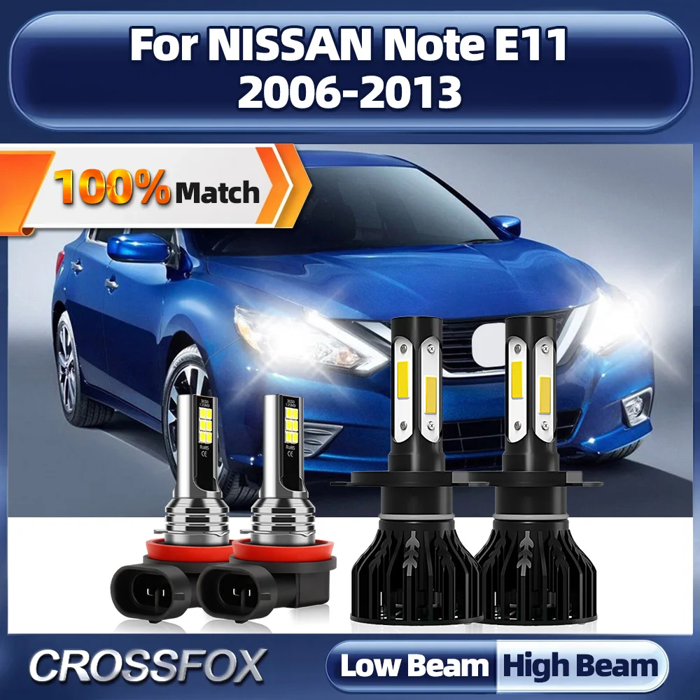 LED Headlight Bulb Canbus 40000LM High Low Beam 6000K White Fog Light 12V For NISSAN Note E11 2006-2008 2009 2010 2011 2012 2013
LED Headlight Bulb Canbus 40000LM High Low Beam 6000K White Fog Light 12V For NISSAN Note E11 2006-2008 2009 2010 2011 2012 2013
