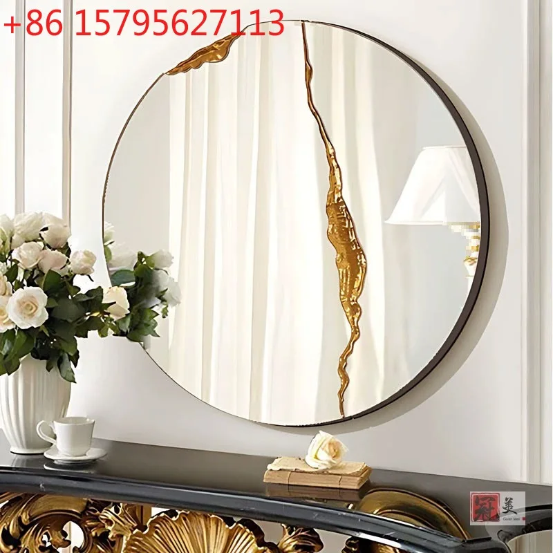 Special-shaped villa corridor entry hanging mirror living room wall entrance mirror
Special-shaped villa corridor entry hanging mirror living room wall entrance mirror