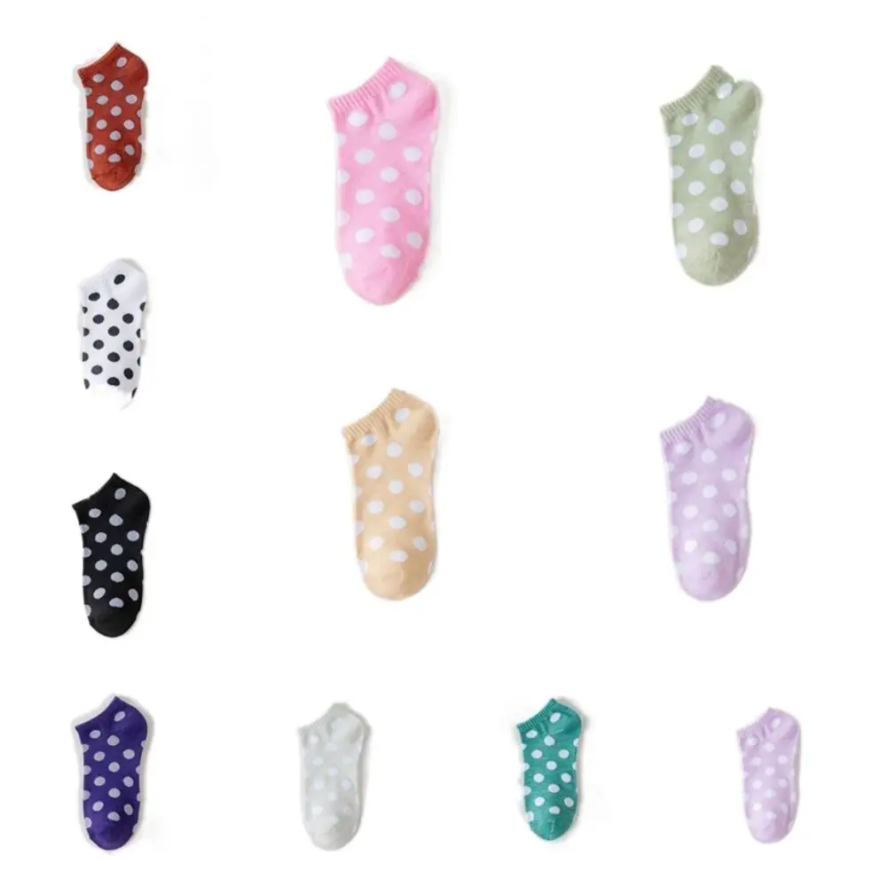 10Pairs Comfortable Patchwork Dots Cotton Socks Short Breathable Casual Boat Socks Elastic Hosiery Invisible Socks Girl
10Pairs Comfortable Patchwork Dots Cotton Socks Short Breathable Casual Boat Socks Elastic Hosiery Invisible Socks Girl
