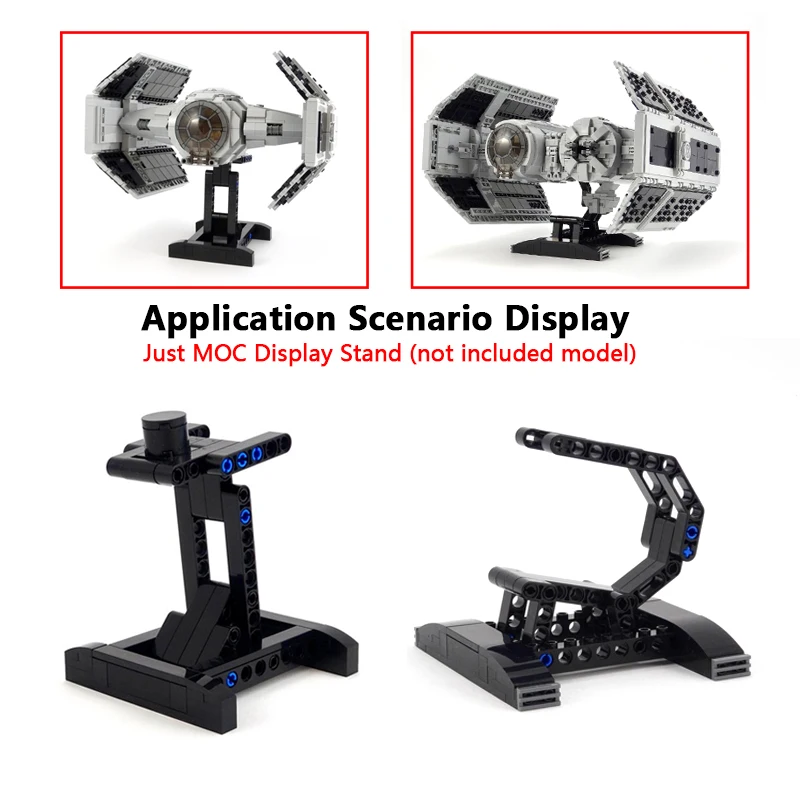 NEW MOC Bracket Bricks Support Display Stand for TIE Advanced X1 TIE Bomber Fighters Building Blocks Model Showing DIY Toys
NEW MOC Bracket Bricks Support Display Stand for TIE Advanced X1 TIE Bomber Fighters Building Blocks Model Showing DIY Toys