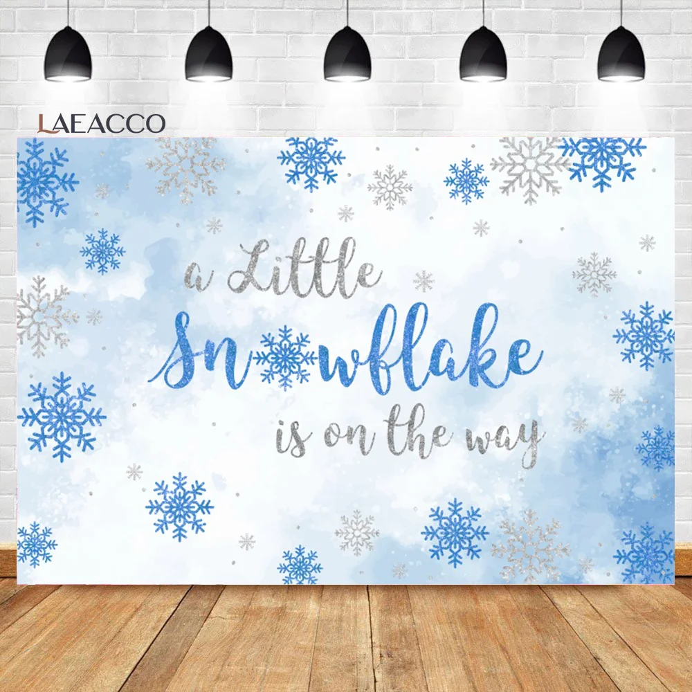 Laeacco Winter Snowflake Baby Shower Backdrop Pink Blue Snow Glitters Girls Boy Birthday Portrait Custom Photography Background
Laeacco Winter Snowflake Baby Shower Backdrop Pink Blue Snow Glitters Girls Boy Birthday Portrait Custom Photography Background