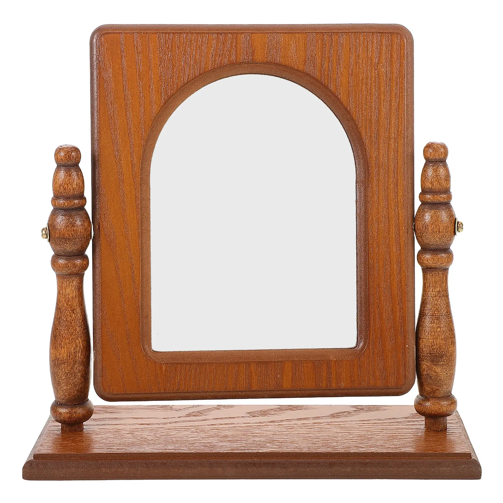 Vintage Wood Makeup Mirror Desktop Vanity Mirror Rustic Wooden Frame Stable Stand Decorative for Bedroom Dressing Table
Vintage Wood Makeup Mirror Desktop Vanity Mirror Rustic Wooden Frame Stable Stand Decorative for Bedroom Dressing Table