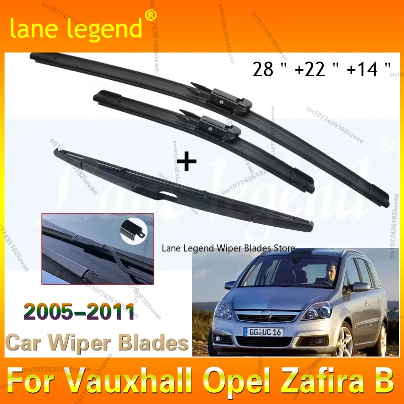 For Vauxhall Opel Zafira B 2005 - 2011 Car Wiper Front & Rear Wiper Blades Windshield Windscreen Window Brushes 28"+22"+14"
For Vauxhall Opel Zafira B 2005 - 2011 Car Wiper Front & Rear Wiper Blades Windshield Windscreen Window Brushes 28"+22"+14"