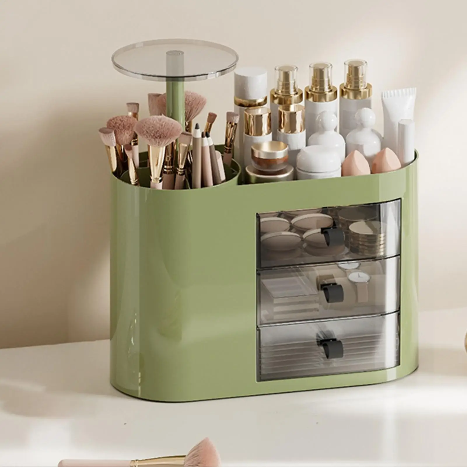 Makeup Organizer For Vanity Large Capacity Multi-functional Dresser Cosmetic Storage Organizer For Perfume Brush Lipstick
Makeup Organizer For Vanity Large Capacity Multi-functional Dresser Cosmetic Storage Organizer For Perfume Brush Lipstick