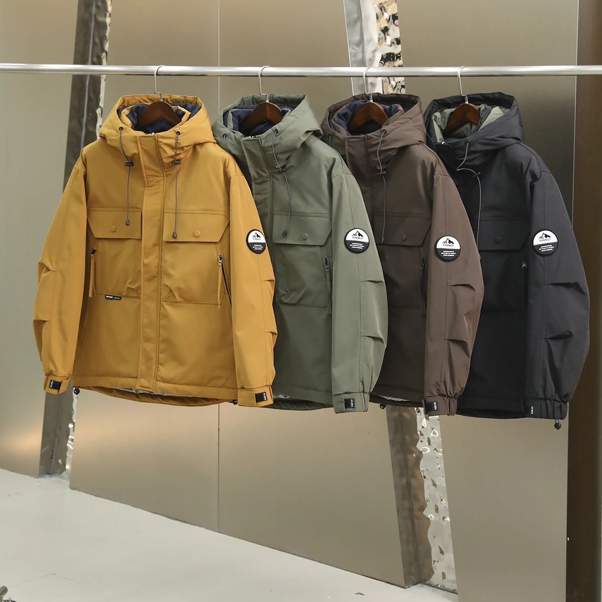 Men's Hooded Workwear down Jaet Silver Ion Heat Reflection Heat Insulation Anti Wind Modern Sle Long Sve Regular Fit
Men's Hooded Workwear down Jaet Silver Ion Heat Reflection Heat Insulation Anti Wind Modern Sle Long Sve Regular Fit