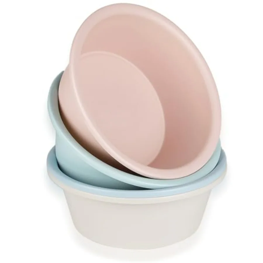 4 Pack Round Plastic Wash Basin, 5 Quart Small Basin Tub Stackable Camping Basin for Washing Face, Fruit, Dishes, Bottles, Home
4 Pack Round Plastic Wash Basin, 5 Quart Small Basin Tub Stackable Camping Basin for Washing Face, Fruit, Dishes, Bottles, Home