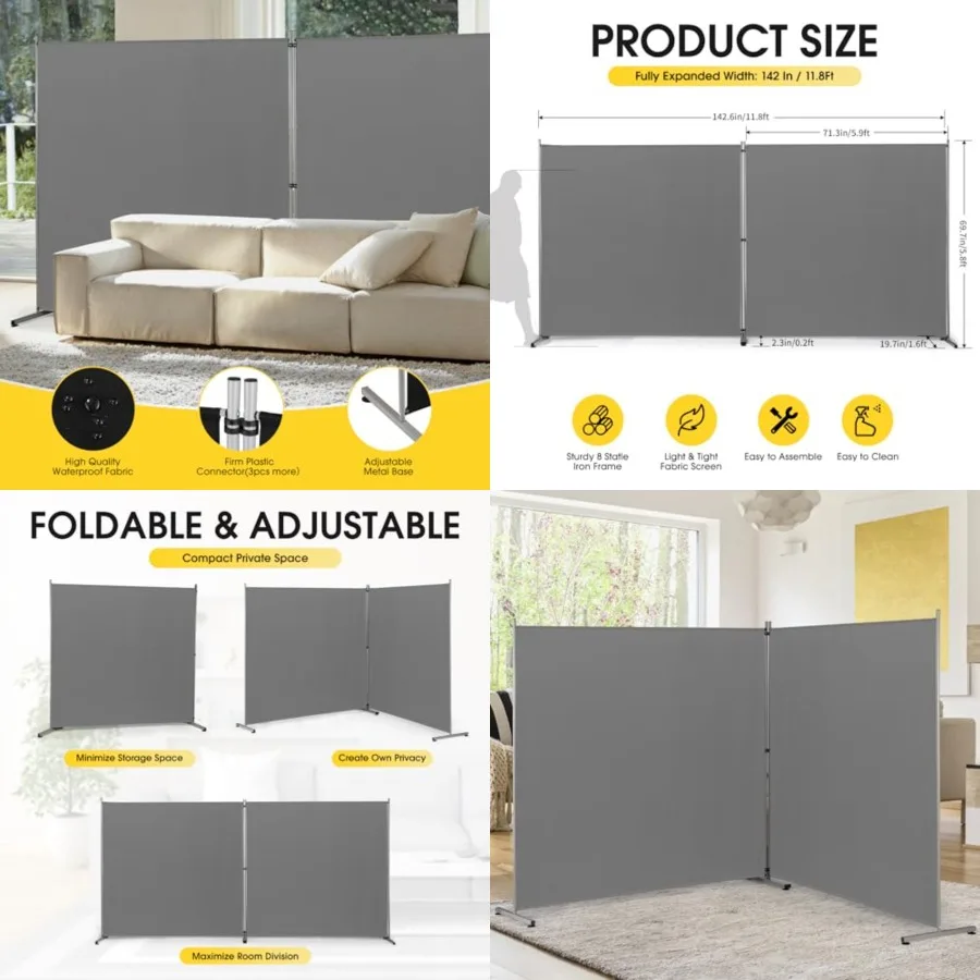 Indoor Room Divider, Portable Office Divider, Room Divider Wall Screen Panel, Folding Partition Privacy Screen Walls Dividers f
Indoor Room Divider, Portable Office Divider, Room Divider Wall Screen Panel, Folding Partition Privacy Screen Walls Dividers f