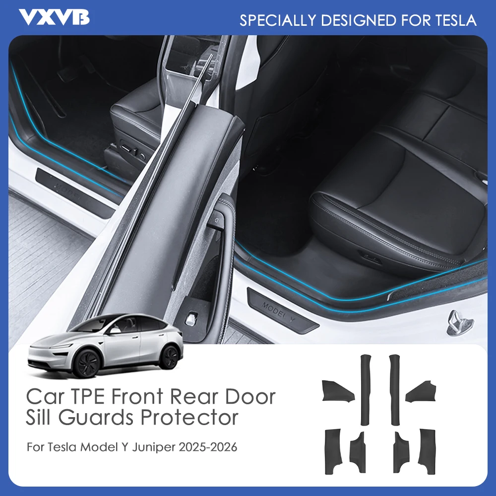 8PCS Front Rear Door Sill Protector For Tesla New Model Y Juniper 2026 2025 Door Sill Guards Anti-Kick Cover Pad Car Accessories
8PCS Front Rear Door Sill Protector For Tesla New Model Y Juniper 2026 2025 Door Sill Guards Anti-Kick Cover Pad Car Accessories