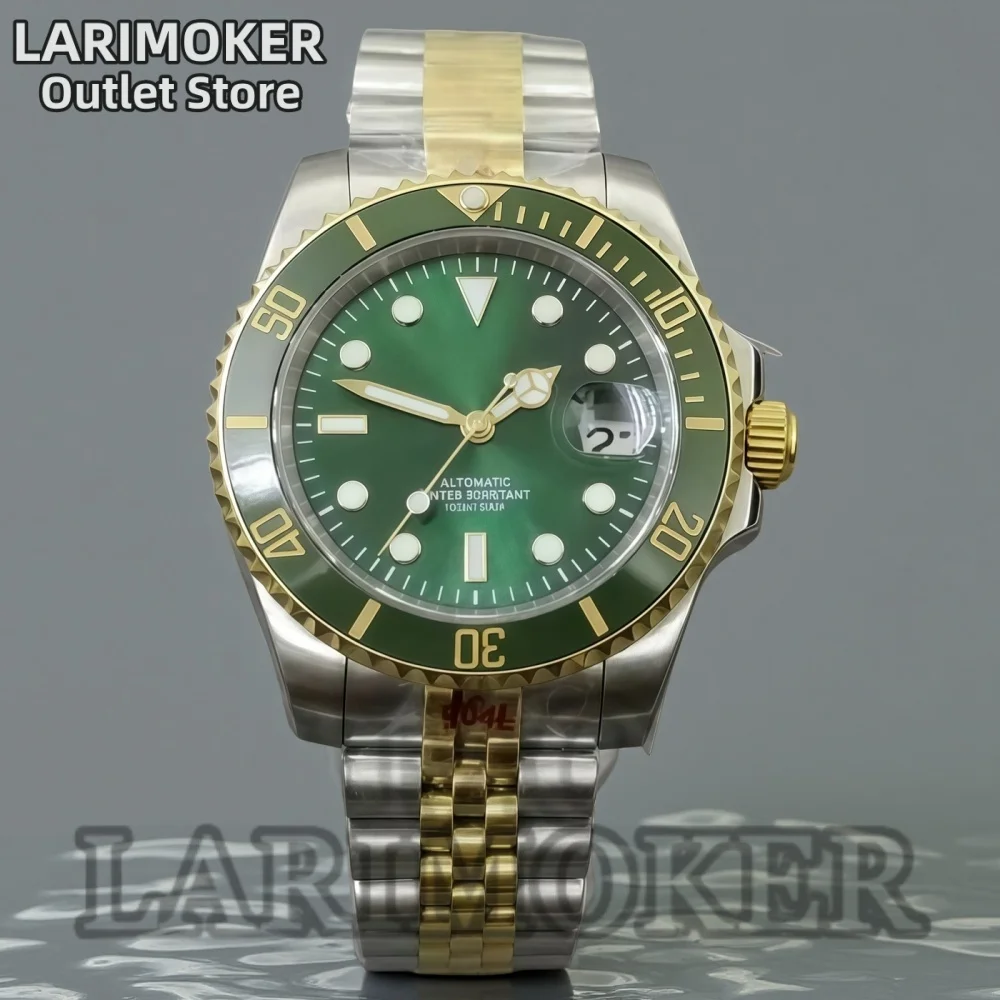 LARIMOKER 40mm Silver-Gold Quartz Watch Rhonda 515-24h (GMT) Movement Rotating Ceramic Bezel Sapphire Glass Steel Bracelet
LARIMOKER 40mm Silver-Gold Quartz Watch Rhonda 515-24h (GMT) Movement Rotating Ceramic Bezel Sapphire Glass Steel Bracelet