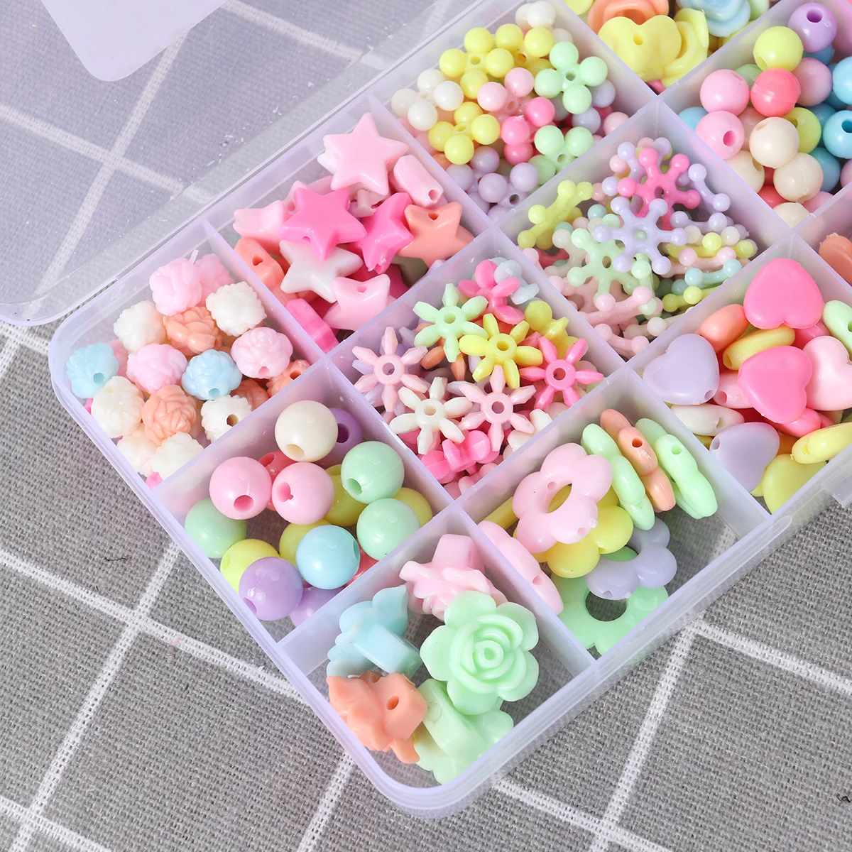 330Pcs Children DIY Acrylic Beads Colorful Cartoon Shape Puzzle Set for Creativity Logical Thinking Educational Games
330Pcs Children DIY Acrylic Beads Colorful Cartoon Shape Puzzle Set for Creativity Logical Thinking Educational Games