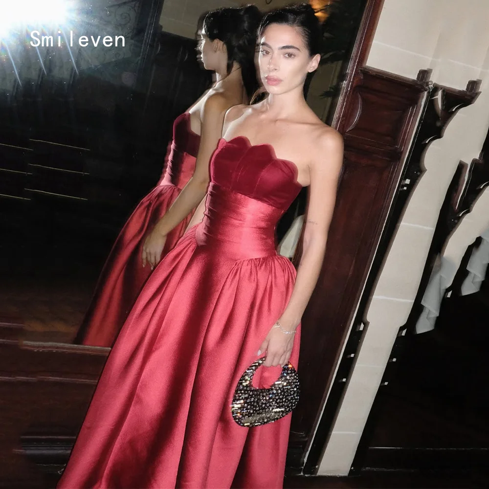 Smileven Luxury Mermaid Prom Dress On Sale Wavy Elegant Gowns for Gala Party Red Waist Cinching Evening Dress Customized 2026
Smileven Luxury Mermaid Prom Dress On Sale Wavy Elegant Gowns for Gala Party Red Waist Cinching Evening Dress Customized 2026